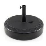 Tangkula 114 lbs Umbrella Base with Handle for 1.5"-1.9" Poles