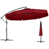 Tangkula 10FT Offset Hanging Umbrella with Cover