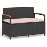 Tangkula 46 Gallon Outdoor Bench with Storage
