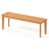 Tangkula 55" 3-Person Teak Wood Bench with 880 LBS Weight Capacity