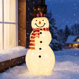 Tangkula 4.2 FT Outdoor Lighted Christmas Snowman, Yard Pop-Up 3D Snowman