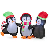 Tangkual Christmas Inflatable Penguins Family,Blow up Xmas Decoration for Living Room