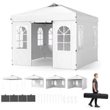 Tangkula 10x10 FT Outdoor Pop Up Canopy with 4 Sidewalls