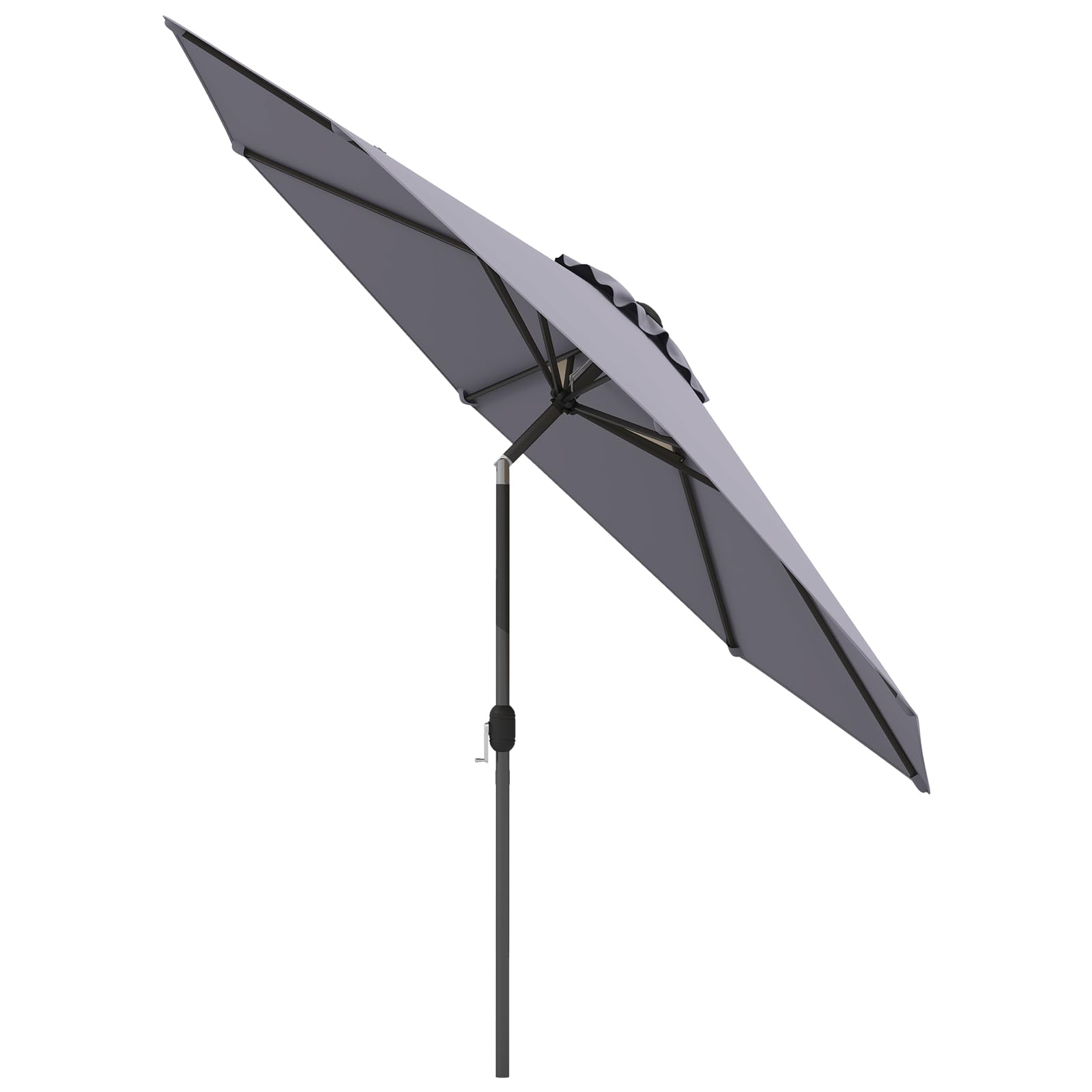 10FT Patio Umbrella, Outdoor Market Table Umbrella with Push Button Tilt