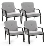 4 Pieces Outdoor Dining Chairs - Tangkula