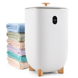 Tangkula 35L Large Towel Warmer Bucket, Luxury Hot Towel Heater w/ 20-90Min Timer & 2-5H Drying Mode (White, 35L)