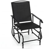 Tangkula Outdoor Glider Chair with Metal Frame & Armrests (1/2)
