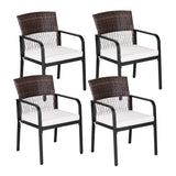 Tangkula Outdoor Dining Chairs Set of 4