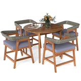 Tangkula 5 Piece Patio Dining Set