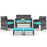 Tangkula 6 Pieces Patio Furniture Set