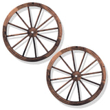 Tangkula 30" Decorative Wooden Wheels Set of 2 or 4