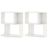 Tangkula 3 Tier Geometric Bookshelf