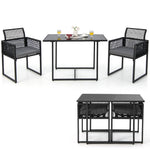  3 Pieces Outdoor Dining Set - Tangkula