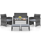 Tangkula 6 Pieces Patio Furniture Set