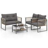 Tangkula 4/8 Pieces Patio Furniture Set