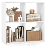 Tangkula 4-Cube Bookcase, 3-Tier Bookshelf with Open Compartments