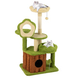 Tangkula 40 Inch Multi Level Aesthetic Cat Tower with Sisal Scratching Posts