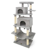Tangkula 70 Inch Multi-Level Large Cat Tower with Sisal Scratching Posts