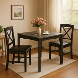 Tangkula Mid-Century Modern Dining Table Set for 2