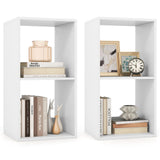 Tangkula 2-Cube Bookcase, 3-Tier Bookshelf with Open Compartments