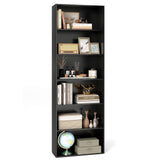Tangkula 6-Tier Bookcase, 70” Tall Freestanding Bookshelf with 6 Open Shelves