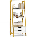 Tangkula 52.5" Tall Freestanding Bookcase with Sturdy Metal Frame