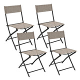 Tangkula Patio Folding Chairs Set of 4