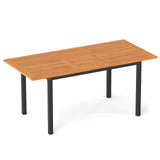 Tangkula Extendable Patio Dining Table for 4-8 People