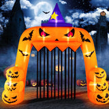 Tangkula 10.4 x 11.6 ft Halloween Inflatable Pumpkin Archway