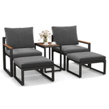 Tangkula 5 Pieces Patio Furniture Set