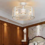 Tangkula Caged Ceiling Fan with Light