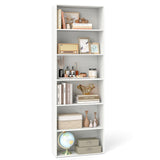 Tangkula 6-Tier Bookcase, 70” Tall Freestanding Bookshelf with 6 Open Shelves
