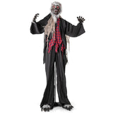 Tangkula 8.2 FT Standing Animatronic Werewolf, Scary Halloween Prop with Howling Sounds