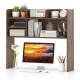 Tangkula Desktop Bookshelf for Computer Up to 32”（6 Shelves）