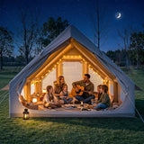 Tangkula Inflatable Tent for Camping w/Stove Jack & Hand Pump