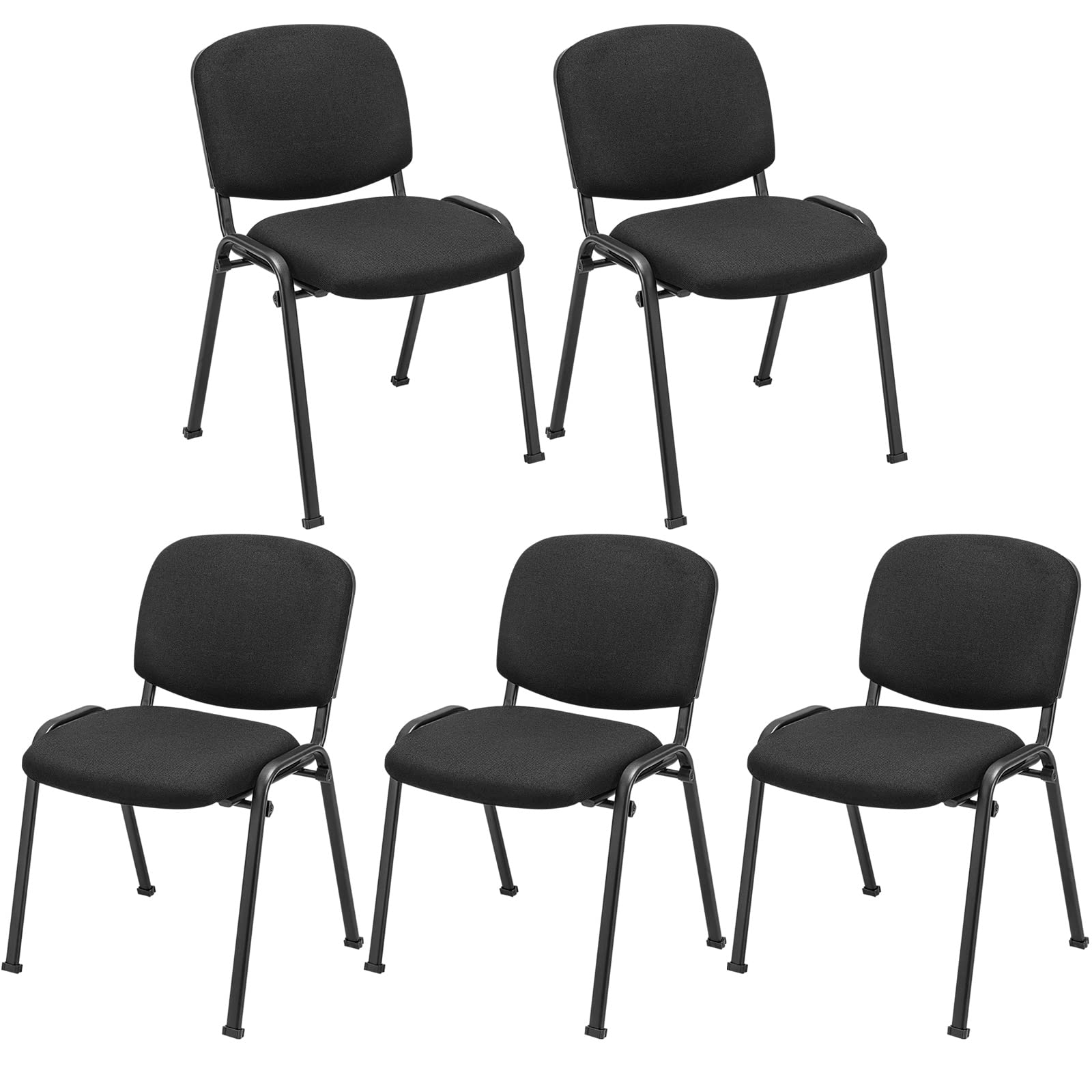 Tangkula Conference Room Chairs, Stackable Office Guest Chairs with Upholstered Back & Seat