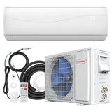23000BTU Mini Split Air Conditioner& Heater,18.5 SEER2 208-230V Wall-Mounted Ductless AC Unit Cools Rooms up to 1500 Sq. Ft
