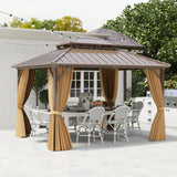 Tangkula 12x16 FT Hardtop Gazebo for Patio Garden Deck Lawn Backyard