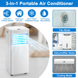 Portable Air Conditioner, 10000BTU 4-in-1 Air Conditioner Cooling for Room