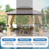 Tangkula 10x12 FT Hardtop Gazebo