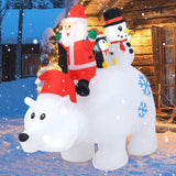 Tangkula 8 FT Christmas Inflatable Santa Claus