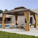 Tangkula 12x16 FT Hardtop Gazebo for Patio Garden Deck Lawn Backyard