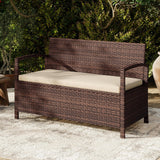 Tangkula 42 Gallon Outdoor Bench with Storage for Porch Backyard Poolside