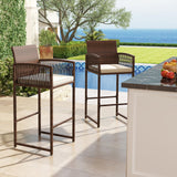 Tangkula Patio Bar Stools Set of 2/4