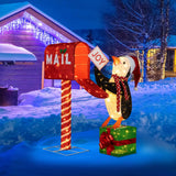 Tangkula Christmas Lighted Mailbox & Penguin