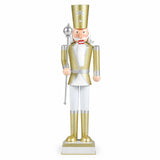Tangkula 32.5" Christmas Nutcracker with Tall Hat & Scepter