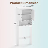 Tangkula Over Toilet Space Saver Bathroom Organizer with Storage Cabinet