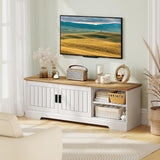 Tangkula 59” Farmhouse TV Stand for TVs up to 65”
