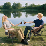 Tangkula Portable Camping Chair Ultra-Lightweight Compact  with Side Pocket