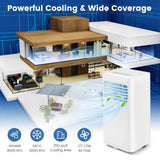 Portable Air Conditioner w/Remote Control, 8000 BTU AC Unit Fan & Dehumidifier